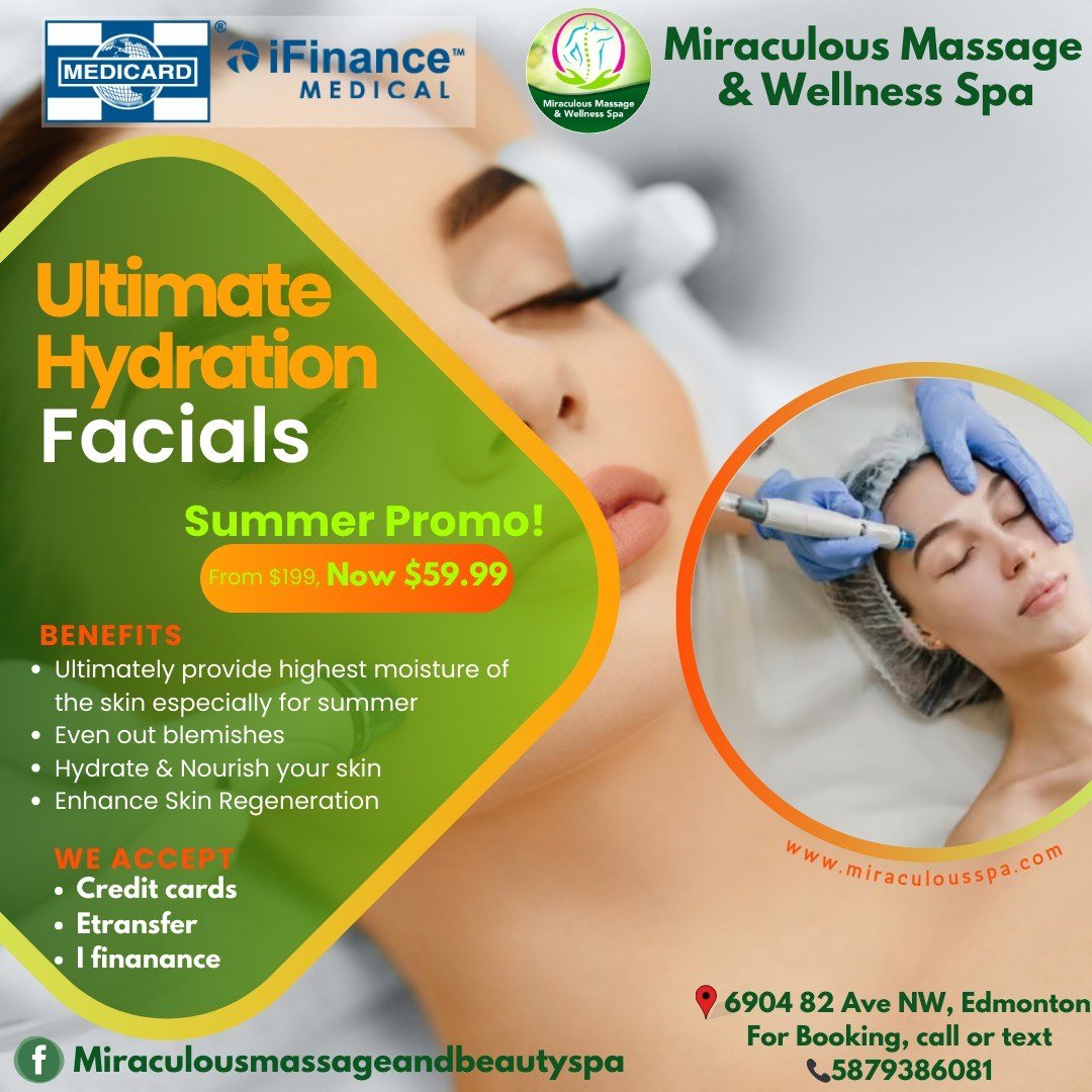 Ultimate Hydration Facials Promo